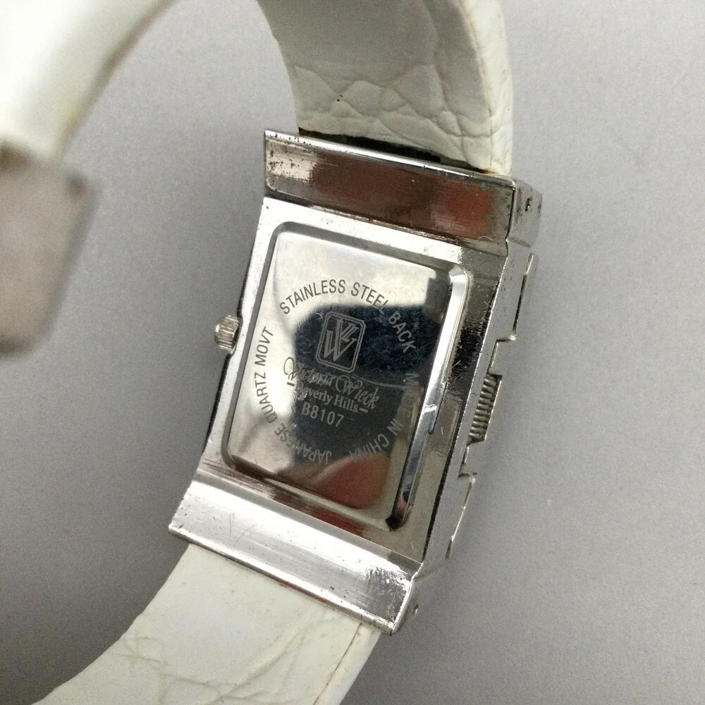 Victoria Wieck Hidden Dial Womens Watch 23mm MOP Dial Open Cuff New Battery